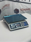 Resim Sönmez Endüstriyel Elektronik Terazi Market Manav Terazi 40 Kg Tartım Terazi 