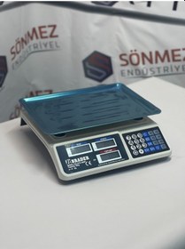Resim Sönmez Endüstriyel Elektronik Terazi Market Manav Terazi 40 Kg Tartım Terazi 