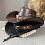 Resim One Bullhide Perçinli Kovboy Şapkası Dış Mekan Güneşlik Batı Kovboy Şapkası 