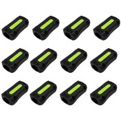 Resim Dashanshop 12 Parça Evrensel Motosiklet Çarpışma Koruma Reflektif Tampon Dekorasyon Kiti 