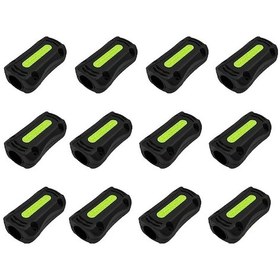 Resim Dashanshop 12 Parça Evrensel Motosiklet Çarpışma Koruma Reflektif Tampon Dekorasyon Kiti 