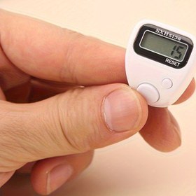 Resim Sıkıştırma Dijital El Basın Sayacı Reset Düğmesi ile - Siyah Spor Tasarımı, Spor, Eğitim ve Günlük Sayma Görevleri için Kolay Kullanım, Dayanıklı PC ve PVC Malzeme, Pil ile Çalışan Namaz Sayacı/Takip Sayacı 