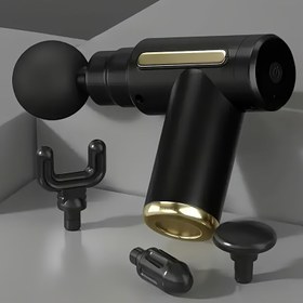 Resim Alt Hızlı Vites Göstergeli Mini Masaj Aleti | Dört Renk Tasarım ve Dört Parçalı Aksesuar Seti | USB Hızlı Şarj, Uzun Pil Ömrü, Taşınabilir Kullanım için Uygun, Babalar Günü/Şükran Günü/Noel İçin İdeal Hediye 