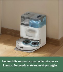 Resim iRobot Roomba Plus 405 Combo Robot Süpürge ve Paspas + AutoWash (Beyaz) 