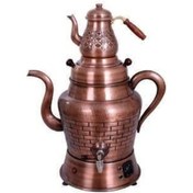 Resim Anka Demliktipi Elektrikli 2demlikli Bakır Semaver 