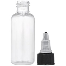 Resim Mufunye 10 Adet 30 Ml 1 Oz Şeffaf Plastik Boş Dövme Mürekkebi Pigment Şişeleri Siyah Bükülebilir Kapaklı Dövme Mürekkebi Pigmenti Şeffaf Şişe Malzemeleri 