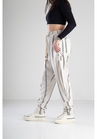 Resim Cocopelli Hazer Keten Jogger Pantolon Coc2140 Krem 