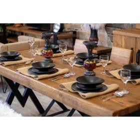 Resim NT Concept Ntconcept Mira Masif Ahşap Yemek Ve Toplantı Masası - 85cm-250cm Masa 