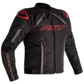 Resim RST S1 MEVSİMLİK MOTOSİKLET CEKETİ SİYAH KIRMIZI 