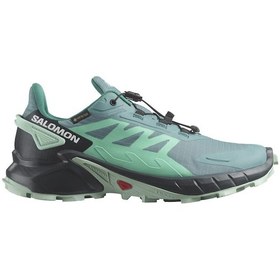 Resim Salomon Supercross 4 Gore-tex Kadın Patika Koşu Ayakkabısı Turkua Turkuaz 