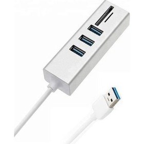 Resim 5in1 USB To 3x USB 3.0 Sd Tf Kart Okuyucu Adaptör 