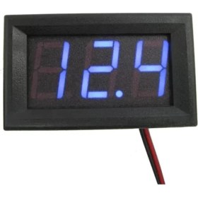 Resim 0.56 inç 0-100v 3 Kablolu DC Mavi Voltmetre 