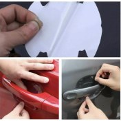 Resim 8 Adet Araba Kapı Kolu Koruyucu Çizilme Önleyici Şeffaf Sticker Film Koruma Seti 