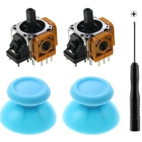 Resim Sky Blue-jcd 3d Analog Joystick Çubuk Sensör Modülü Ps5 Denetleyicisi Için Potansiyometreler Thumbstick 