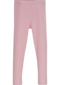 Resim Lovetti Açık Pembe Kız Çocuk Tam Boy Düz Basıc Tayt Pembe 