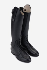 Resim Tattini Çocuk Hakiki Deri Siyah (Small) Binici Çizmesi VLM6247 - 35 