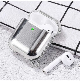 Resim Wiwu Grace Electroplate Apple Uyumlu AirPods Kılıf ZORE-218224 Gümüş 
