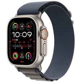 Resim Apple Watch Ultra 2 GPS + Cellular 49mm Titanium Case with Blue Alpine Loop Medium Apple