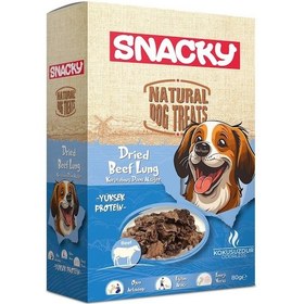 Resim Snacky Kurutulmuş Dana Akciğer Köpek Ödül Maması 80 Gr 