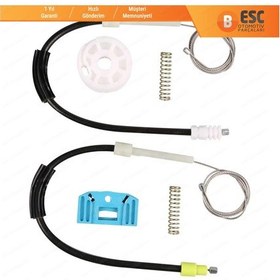 Resim Mercedes S Class W140 1992-1999 İçin Arka Sağ Cam Kriko Tamir Set 