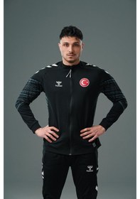 Resim Hummel Milli Takım Line Kamp Eşofman Üstü Siyah 