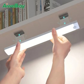 Resim 1 Adet Aiwellkay Şarj Edilebilir LED Hareket Sensörlü Lamba – İnce Tasarım, Kablosuz Manyetik Dolap Aydınlatma, Uzun Pil Ömrü, Beyaz, Gardırop ve Mutfaklar için Ev Aydınlatması | Modern Işıklandırma | Polikarbonat Gövde, İç Mekan Şarj Edilebilir Hareket Sensörli Lamba 