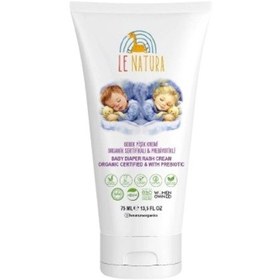 Resim Le Natura Organik Vegan ve Prebiyotikli Bebek Pişik Kremi 75 ML 