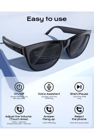 Resim Delixa XO Simple is Beauty Akıllı Bluetooth Gözlükler, Dahili Mikrofon ve Hoparlörler, Erkekler ve Kadınlar 