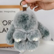 Resim Silver1 Gıoıo Yeni Sevimli Gerçek Saç Tilki Küçük Cinderblock Saç Araba Anahtarlık Kolye Ins Pixie Peluş Top Çanta Aksesuarları (Yurt Dışından) 