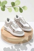 Resim Bambi Beyaz Süet Kadın Sneaker K01212222202 