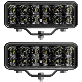 Resim Padalink 120w 6000k Led Çalışma Işığı 2 Adet - 9-30v Ip67 Su Geçirmez, Spot+geniş Aydınlatma, Aluminyum Gövde, 8000 Lumens Siyah 6 İnç Uzun Işık Barı Siyah 