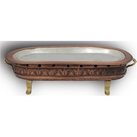 Resim Turna Bakır Ayaklı Közlü Sunum Kebaplık 60 Cm Oksit Turna5863-3 