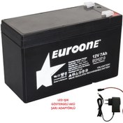 Resim Bvs Elektronik 12 Volt 7 Amper Akü- Yanında Led Işık Dolum Göstergeli Adaptörü İle Birlikte Çocuk Oyuncak Araba 