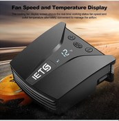 Resim Yenilzd Dijital Göstergeli Notebook Soğutucu Vakumlu Fan Hız Ayar 