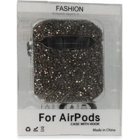 Resim Vintessy Airpods 2 (2.nesil) Mira Taşlı Kılıf - Siyah 