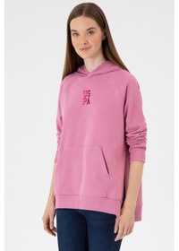 Resim U.s. Polo Assn. Kadın Koyu Pembe Sweatshirt 50313611-vr167 Koyu Pembe 