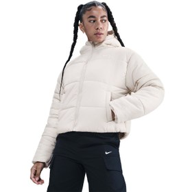 Resim Nike Sportswear Therma-Fit Classic Puffer Kadın Gri Günlük Stil Mont FZ5899-072 