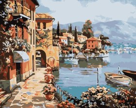 Resim Sayılarla Boyama Seti - Lake view - 80x100 