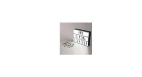Resim A6 LED Message Light Box 96 Karakter Dekoratif LED Işıklı Mesaj Panosu, Sinematik Mesaj Panosu, Masaüstü ve Duvara Montaj 