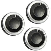 Resim Siyah 3 Adet Şık Araba Kontrol Anahtarı Klima Topuzu Ford Focus 2 3 Mondeo İçin 