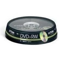 Resim TDK DVD+RW 4.7GB 1x-4x 10 Cakebox 
