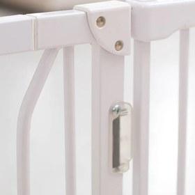 Resim Metal LED Güvenlik Kapısı, 45 cm Uzatma Parçalı - Beyaz 