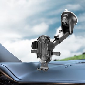 Resim Go Des GD-HD353 360 Derece Dönebilen Vakumlu Tasarım Araç İçi Telefon Tutucu - Siyah 