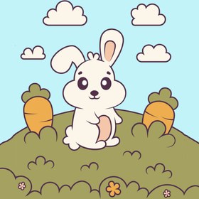 Resim Sayılarla Boyama Seti - Havuç Tarlası 