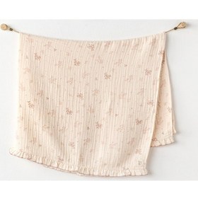 Resim Andy Wawa Battaniye Müslin Pretty Flowers 95x85cm Baskılı-10936 Çok Renkli 