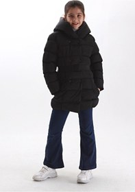 Resim Benitto Kids Kız Çocuk Mont 51266-Siyah 