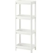 Resim IKEA Banyo Raf Ünitesi Beyaz Pratik Raf Ünitesi 23x100 Cm 