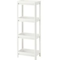 Resim IKEA Banyo Raf Ünitesi Beyaz Pratik Raf Ünitesi 23x100 Cm 