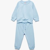 Resim Koton 2'li Pamuklu Basic Eşofman Takımı Mavi 6wmb10190tk Mavi 