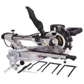 Resim STAXX POWER Pro Lazerli Kızaklı Pistonlu Gönye Kesme Makinesi 2400watt 210mm Ahşap Metal Kesim 